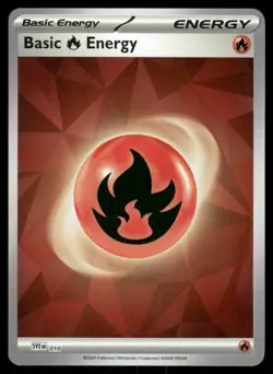 Pokemon Cards Basic Fire Energy 010 Scarlet & Violet HOLO Energies NM - Image 1
