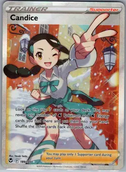 Candice (Full Art) 189/195 SWSH12: Silver Tempest - Pokemon Card - NM - Image 1