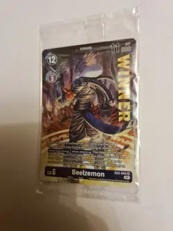 Beelzemon EX2-044 SR Beelzemon Special WINNER Promo FOIL Digimon Card Game - Image 2