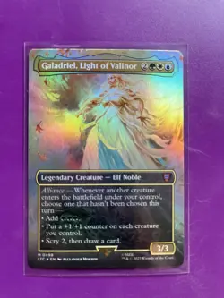 2 borderless lotr mtg cards Galadriel Light of Valinor, Galadriel's Dismissal - Image 1