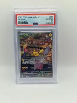 2023 POKEMON JPN SV2A-POKEMON 151 ART RARE #173 PIKACHU PSA 10 - Image 1