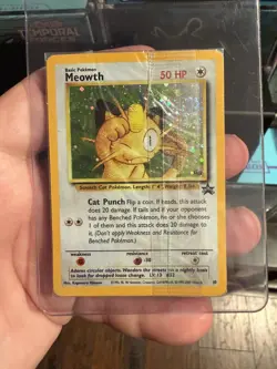 Meowth #10 Black Star Promo Pokemon TCG Card STILL SEALED Rare - Image 1