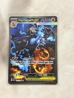 Pokemon TCG Phantasmal Flames Mega Charizard X ex 125/094 SIR - Image 1
