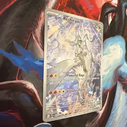 Pokemon N's Reshiram Illustration Rare Full Art Holo 167/159 SV09 LP - Image 2