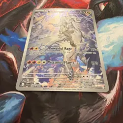 Pokemon N's Reshiram Illustration Rare Full Art Holo 167/159 SV09 LP - Image 4