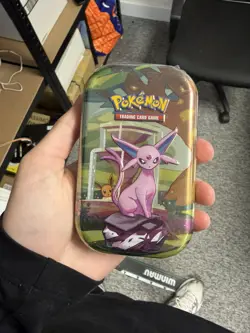 Pokemon TCG | Scarlet & Violet | Prismatic Evolutions Mini Tin – Espeon x4 - Image 2