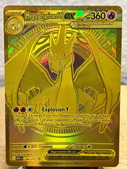 ME: Ascended Heroes Mega Charizard Y ex 294/217 Mega Hyper Rare Pokemon NM/M - Image 1