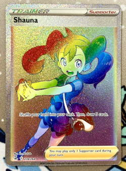 Pokemon TCG Shauna 278/264 Secret Rainbow Rare – Fusion Strike – Near Mint - Image 1