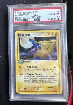 2006 POKEMON EX CRYSTAL GUARDIANS MANECTRIC-HOLO PSA 10 - Image 1