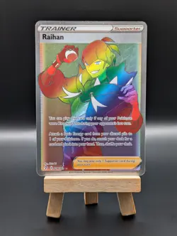 Pokemon TCG: Raihan 224/203 Evolving Skies Rainbow Secret Rare - Image 1