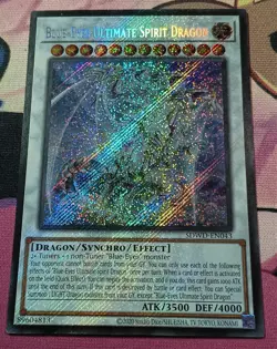 ⚠ MISPRINT ERROR HOLO BLEED ⚠ Blue-Eyes Ultimate Spirit Dragon (Secret) SDWD🔥 - Image 1
