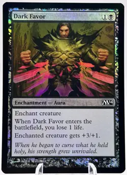 Dark Favor 92/249 Foil Core Set 2014 M14 MTG NM - Image 1