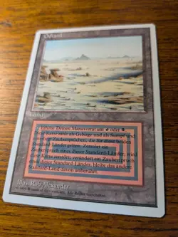 MTG MP - Badlands - German FWB (Revised) - Dual Land - "Sumpf/Gebirge" - Image 1