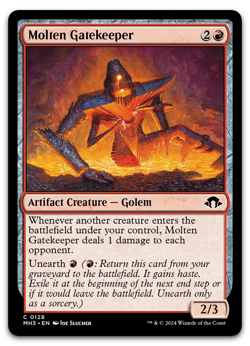 Molten Gatekeeper #128 Modern Horizons 3 MH3 Magic MTG - Image 1