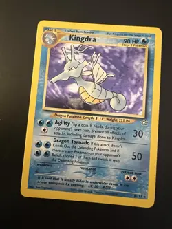 Kingdra 8/111 Neo Genesis Unlimited 2000 Pokemon Card Holo Rare LP - Image 1
