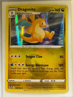 Dragonite 131/195 Holo Rare Silver Tempest Pokemon Holo Near Mint - Image 1