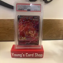 2021 Pokemon SWSH Chilling Reign Full Art Volcanion V 162/198 #162 PSA 5 - Image 1