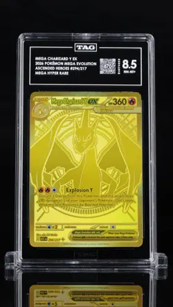 1st TAG Grade In The World! Mega Charizard Y ex 294/217 Hyper Rare Pokemon 8.5 - Image 1