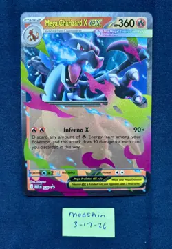 Mega Charizard X EX 029 Pokemon Mega Evolution Promo Holo NM - Image 1