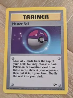 Master Ball 116/132 Gym Challenge Pokemon TCG WOTC 2000 - Image 1