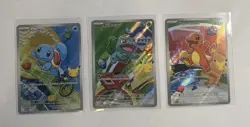 Kanto Starters First Partner Illustration Promos 30th Anniversary Pokemon NM TCG - Image 1
