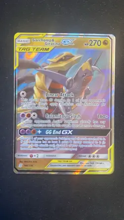 Pokemon TCG Holo Garchomp & Giratina GX (UNM 146/236) - Image 1