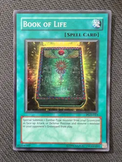 Yugioh Book of Life Unlimited Edition Super Rare PGD-033 MP - Image 1