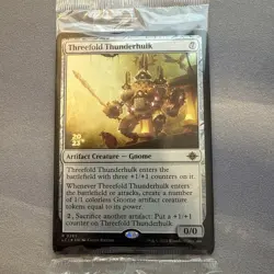Threefold Thunderhulk FOIL Prerelease Promo SEALED 265 Ixalan LCI MTG Rare Mint - Image 1