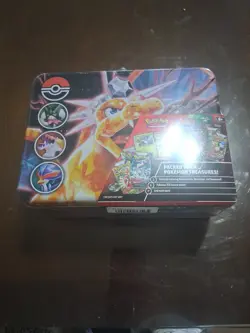 2023 Pokemon Scarlet & Violet Charizard Lunch Box Tin New Factory Sealed - Image 1