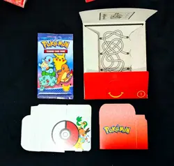 7x Pokemon 25th Anniversary McDonalds Toy Booster Pack Bundle Celebrations New - Image 3
