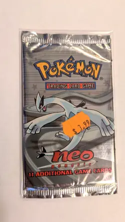Pokemon Lugia Neo Genesis Booster Pack WOTC (LightU) Read desc - Image 1
