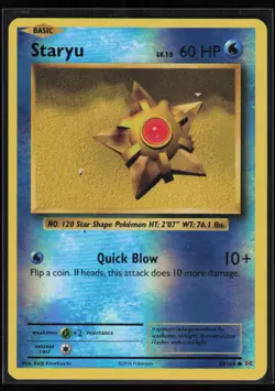 Staryu #30/108 Reverse Holo XY - Evolutions Common Pokemon TCG NM - Image 1