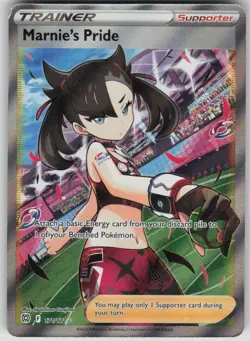 Pokemon TCG Marnie's Pride (Full Art) Ultra Rare SWSH09: Brilliant Stars 171/172 - Image 1