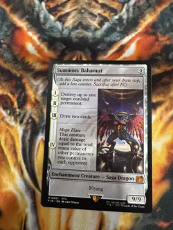 Summon: Bahamut Final Fantasy Magic the Gathering Mythic Rare Card - Image 1
