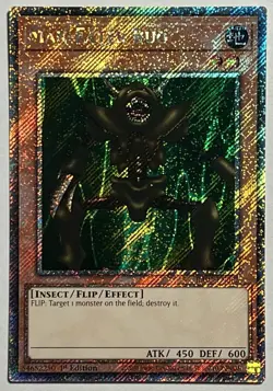 Man-Eater Bug RA03-EN082 (NM) Platinum Secret Rare 1st Edition YuGiOh! TCG Card - Image 1