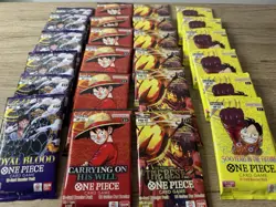Bandai One Piece Card Custom Booster Box! OP07 OP10 OP13 and PRB02- 6 Pack Each - Image 1