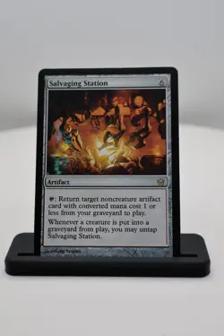 1x Salvaging Station MP R Fifth Dawn (5DN) MTG Magic the Gathering - Image 1