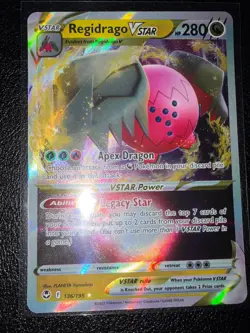 REGIDRAGO VSTAR 136/195 HOLO RARE VSTAR SILVER TEMPEST POKEMON NM/M - Image 1