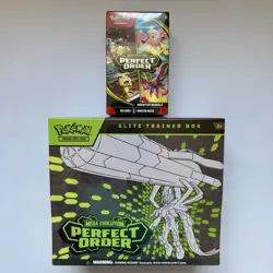 Pokemon TCG: Perfect Order ETB & Booster Bundle SEALED IN HAND Ships ASAP - Image 1