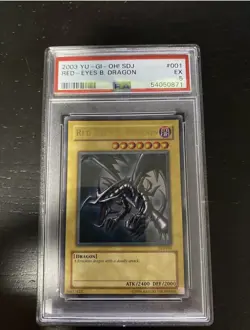 2003 yugioh Starter Deck: Joey 001 Red-Eyes B. Dragon SDJ-001 Graded PSA - Image 1