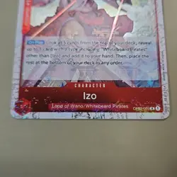 One Piece Izo (OP03-003/294) OP03 Pillars of Strength Jolly Roger Holo TCG NM - Image 4