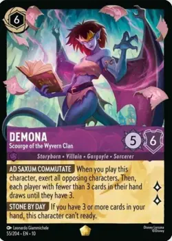 Disney Lorcana Whispers In The Well Demona Legendary Non Foil 55/204 - Image 1