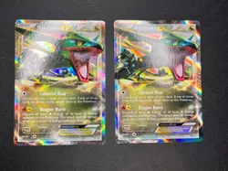 Rayquaza EX - 85/124 - Pokemon Dragons Exalted Black & White Ultra Rare Card LP - Image 1