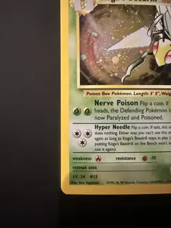 Pokemon TCG Koga's Beedrill Gym Challenge Holo Rare Card 9/132 NM - Image 4