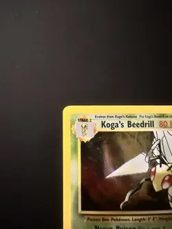 Pokemon TCG Koga's Beedrill Gym Challenge Holo Rare Card 9/132 NM - Image 5