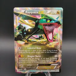 Rayquaza EX 85/124 Dragons Exalted Holo Ultra Rare Pokemon TCG Card Light Play - Image 1
