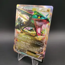 Rayquaza EX 85/124 Dragons Exalted Holo Ultra Rare Pokemon TCG Card Light Play - Image 3