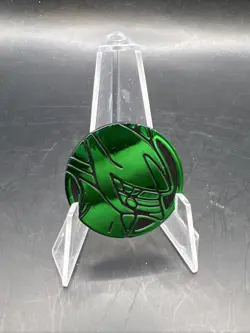 Pokemon Trading Card Games Arceus Green Plastic Coin Japanese - Image 1