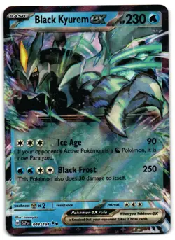 Black Kyurem ex 048/191 - Surging Sparks Double Rare Pokemon TCG - M/LP Card - Image 1