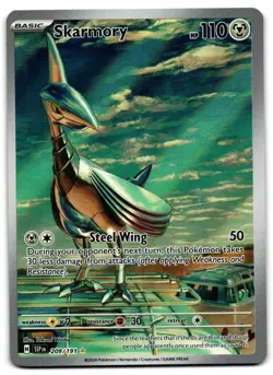 Skarmory 209/191 - Surging Sparks Illustration Rare Pokemon TCG - LP Card - Image 1